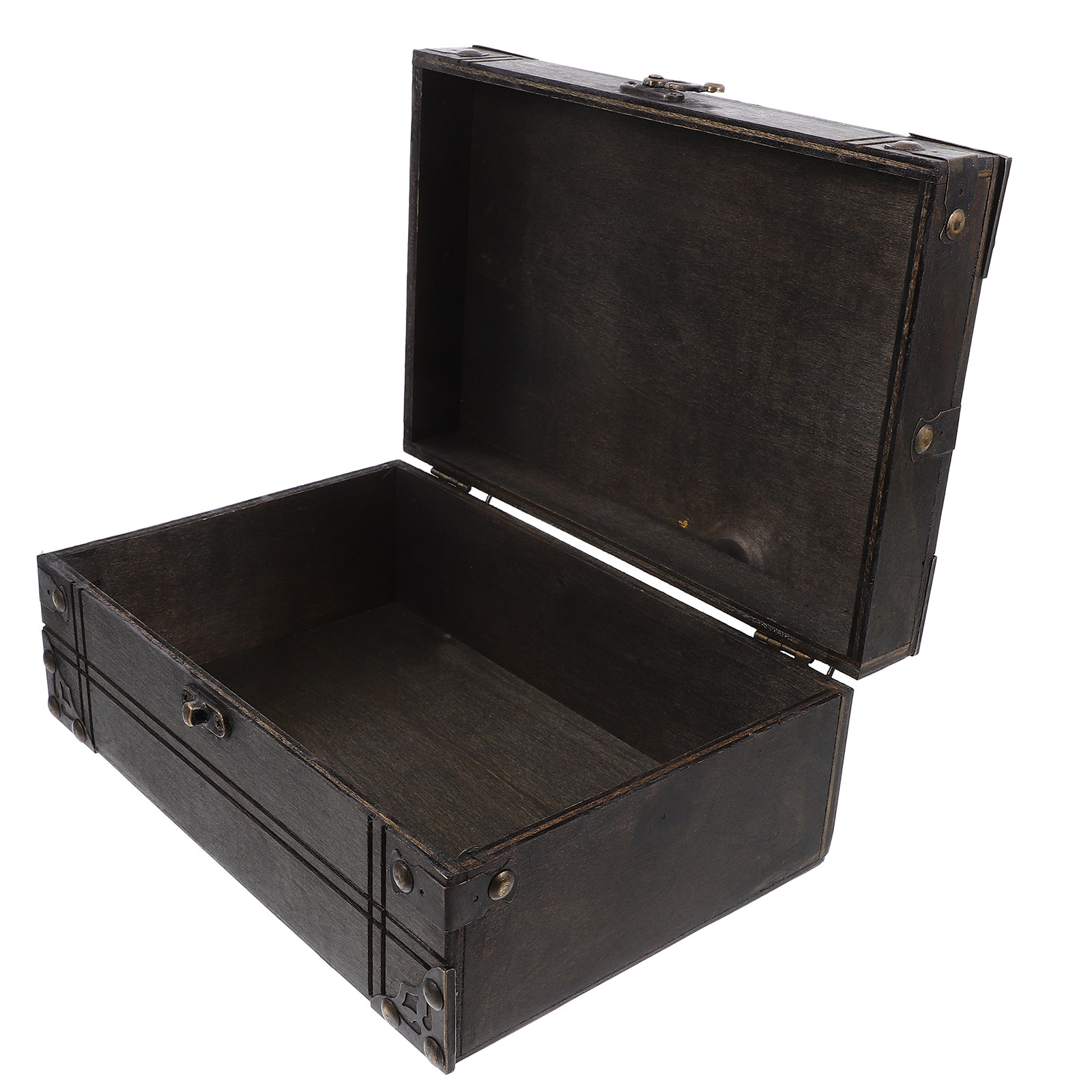 Home Decor Organizer - Vintage Wooden Treasure Box Retro Trinket