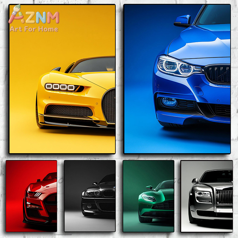 Watercolor Poster Print - AZNM Luxury & Supercar Collection Wall