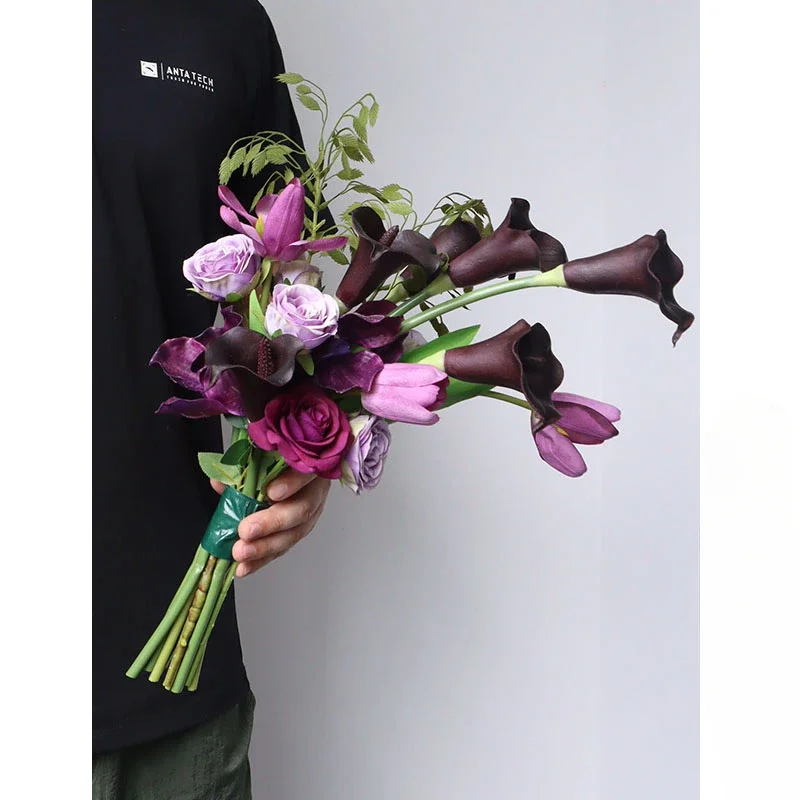 Home Decor Location - Dark wind retro purple calla lily