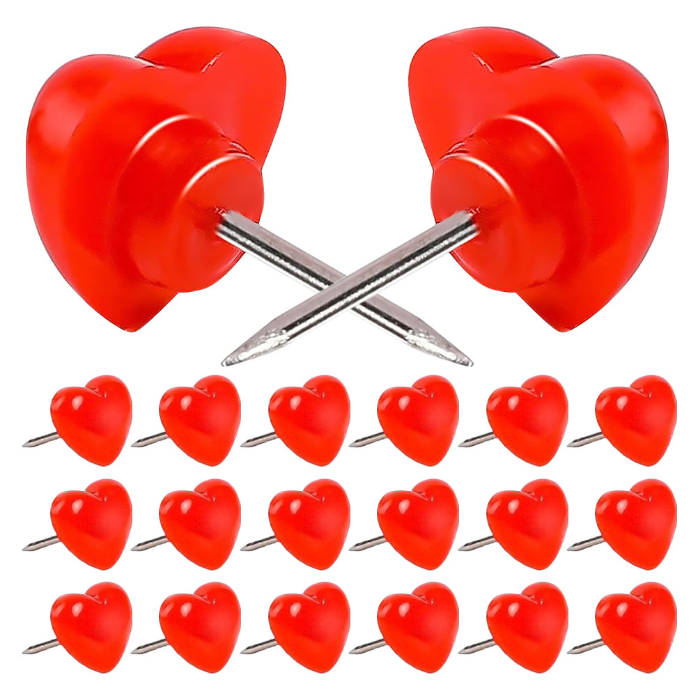 Home Decor Location - 50Pcs Heart Location Markers Red Decorative