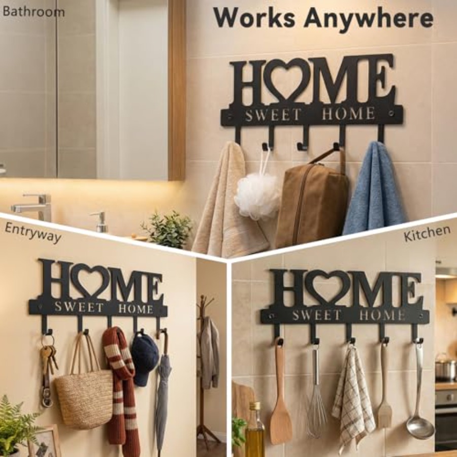 Entryway Key Holder Wall Mount - Home Decor Organizer ulasan dan harga