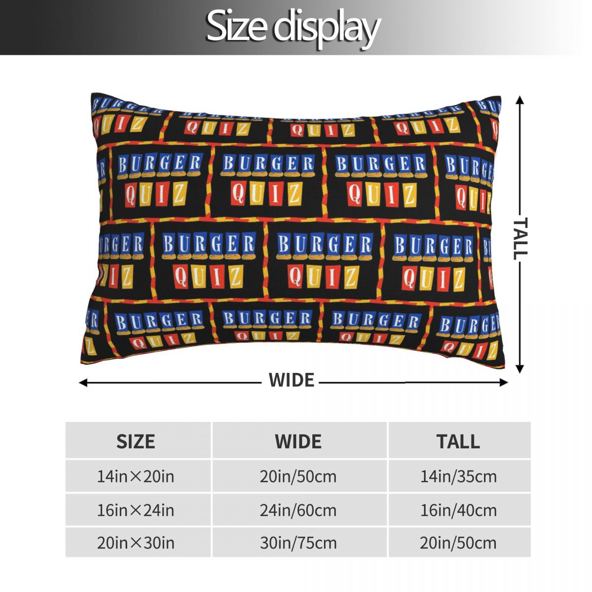 Burger Quiz New Logo Rectangle - Home Decor Quiz ulasan dan harga