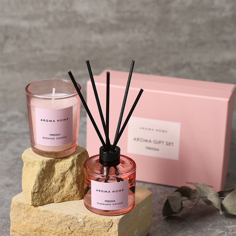 2Pcs Gift Box Set Aromatherapy - Scented Candle Set ulasan dan harga