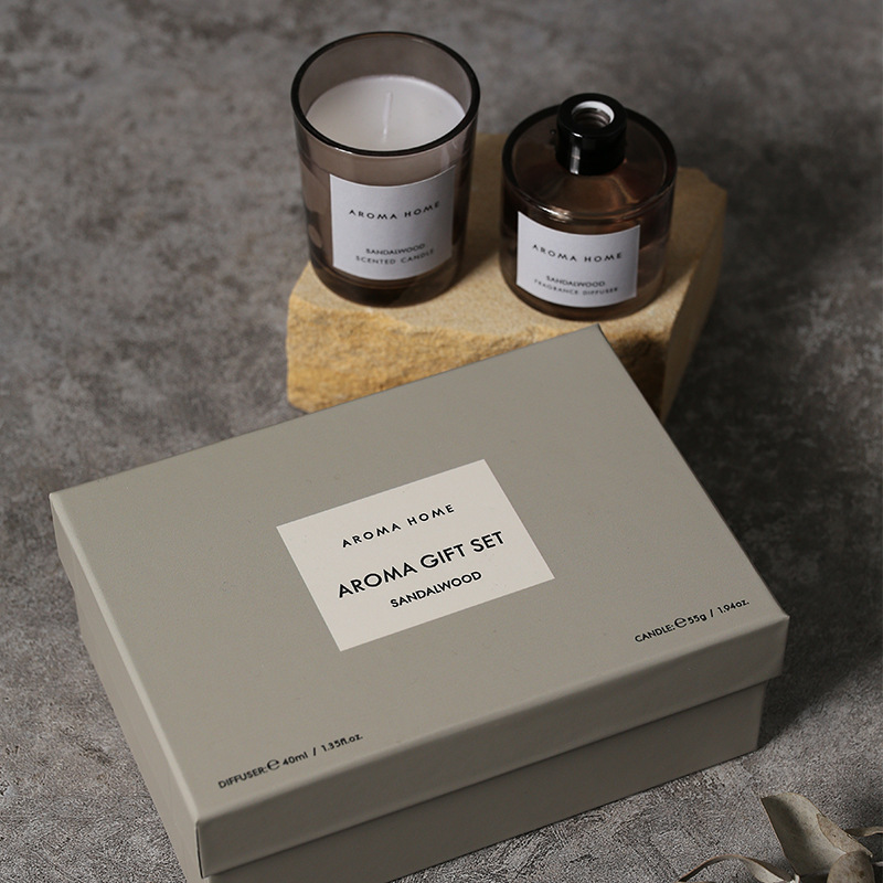 2Pcs Gift Box Set Aromatherapy - Scented Candle Set ulasan dan harga