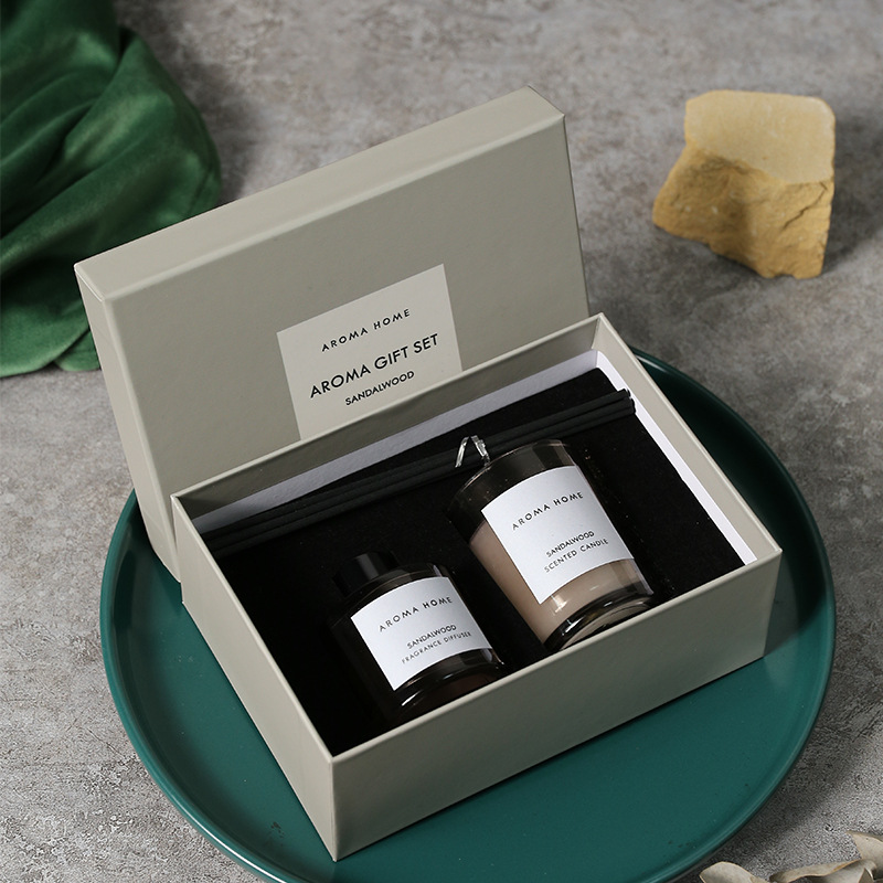 2Pcs Gift Box Set Aromatherapy - Scented Candle Set ulasan dan harga