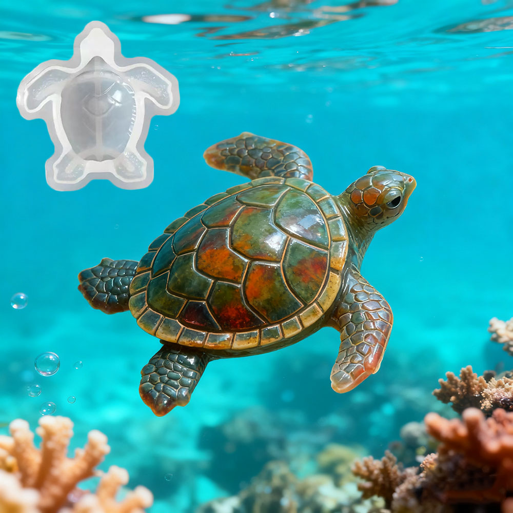 3D Sea Turtle Epoxy Resin Mold - Home Decor Diy Ideas ulasan dan harga