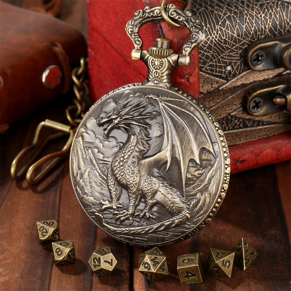 Vintage Metal Dragon Pocket Wa - Vintage Alarm Clock ulasan dan harga