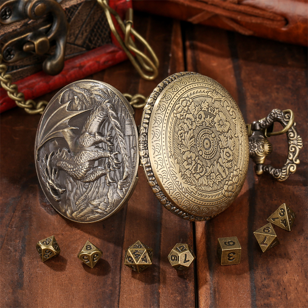 Vintage Metal Dragon Pocket Wa - Vintage Alarm Clock ulasan dan harga