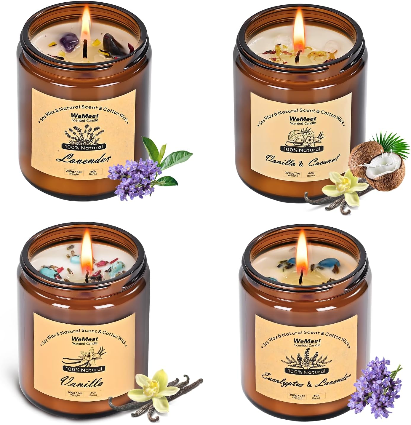 Scented Candles Set, 4 Pack Ar - Scented Candle Set ulasan dan harga