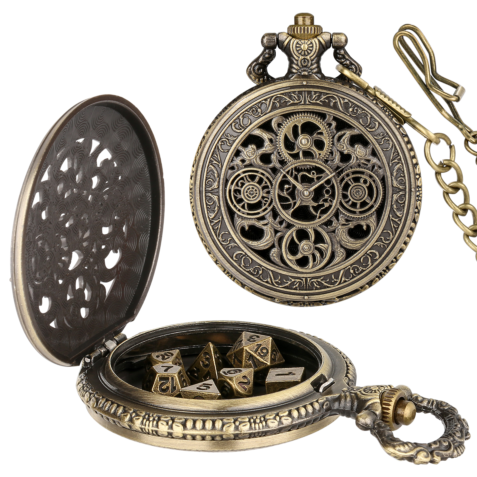 YISUYA Vintage Gears Pocket Wa - Vintage Alarm Clock ulasan dan harga