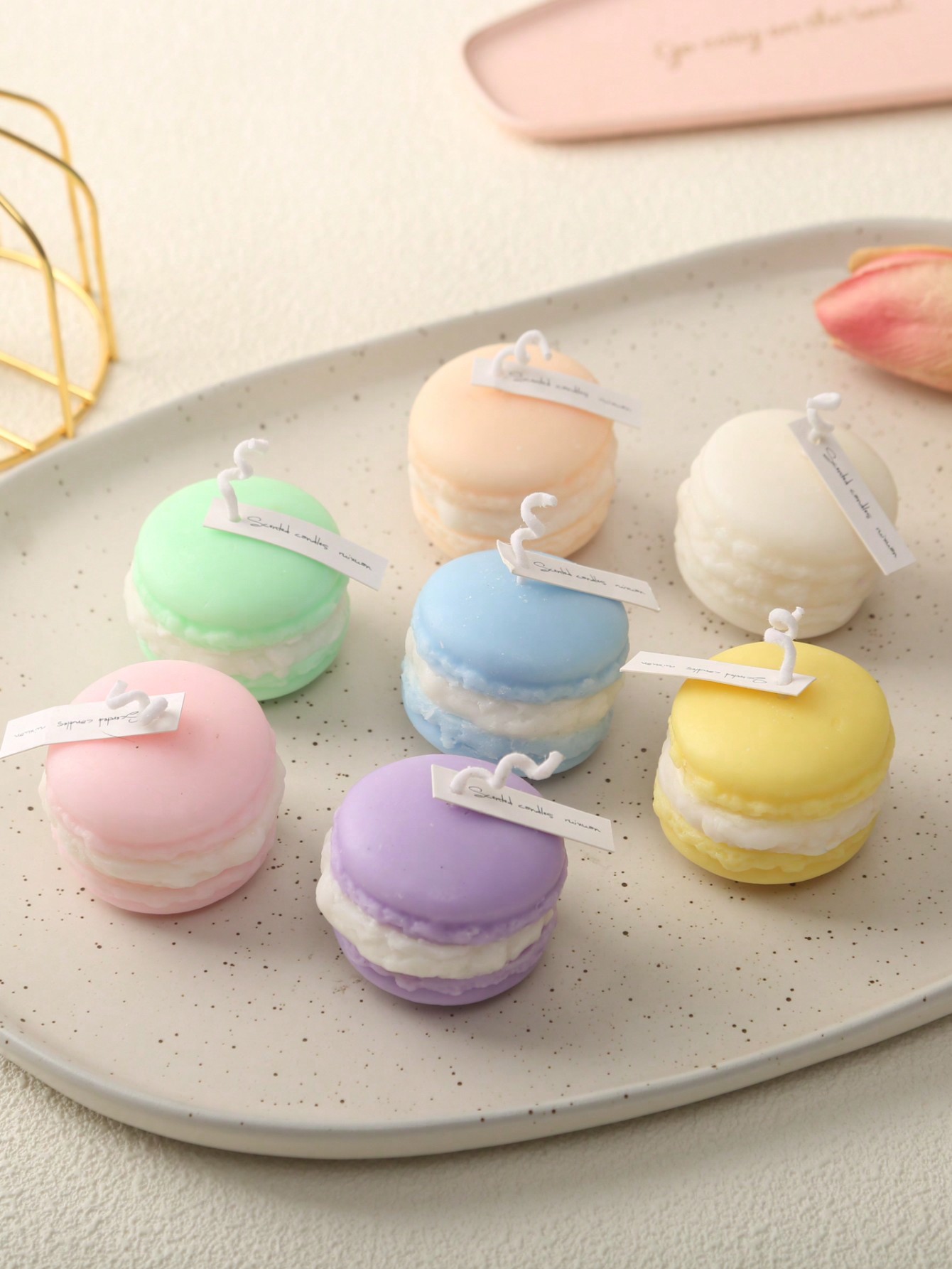 1/2/6pcs Set Macaron Color Sce - Scented Candle Set ulasan dan harga