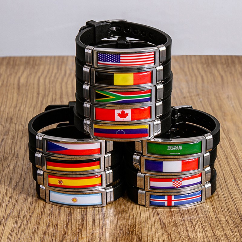 Fashion National Flag Bracelet - Home Decor Canada ulasan dan harga