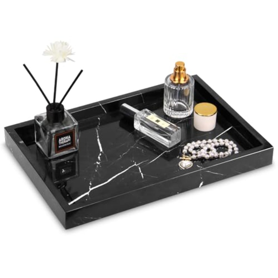 Marble Bathroom Vanity Tray, N - Home Decor Luxury ulasan dan harga