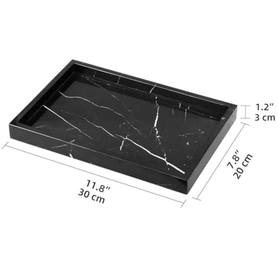 Marble Bathroom Vanity Tray, N - Home Decor Luxury ulasan dan harga