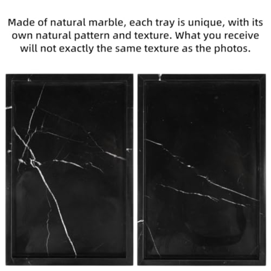 Marble Bathroom Vanity Tray, N - Home Decor Luxury ulasan dan harga