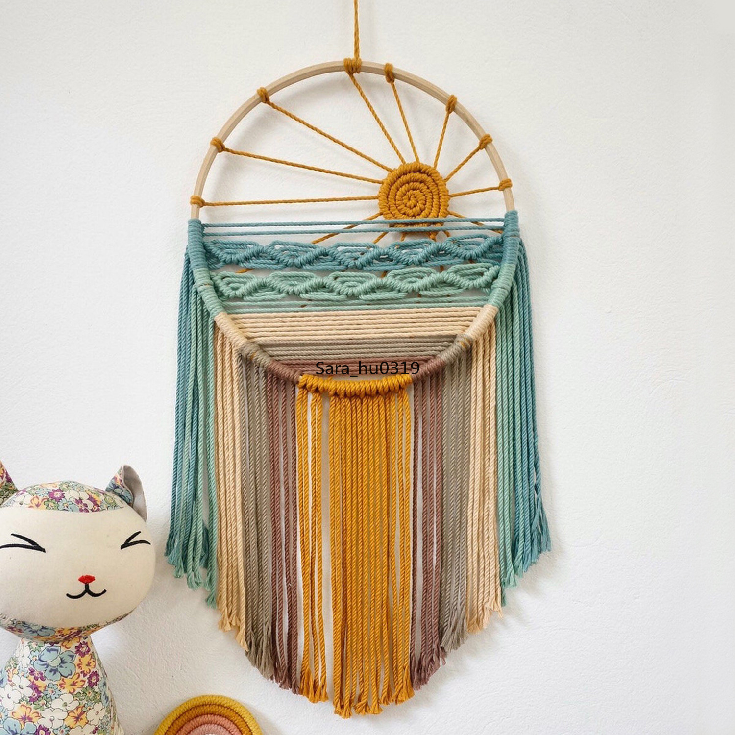 Sun Beach Macrame Wall Hanging - Macrame Wall Hanging ulasan dan harga