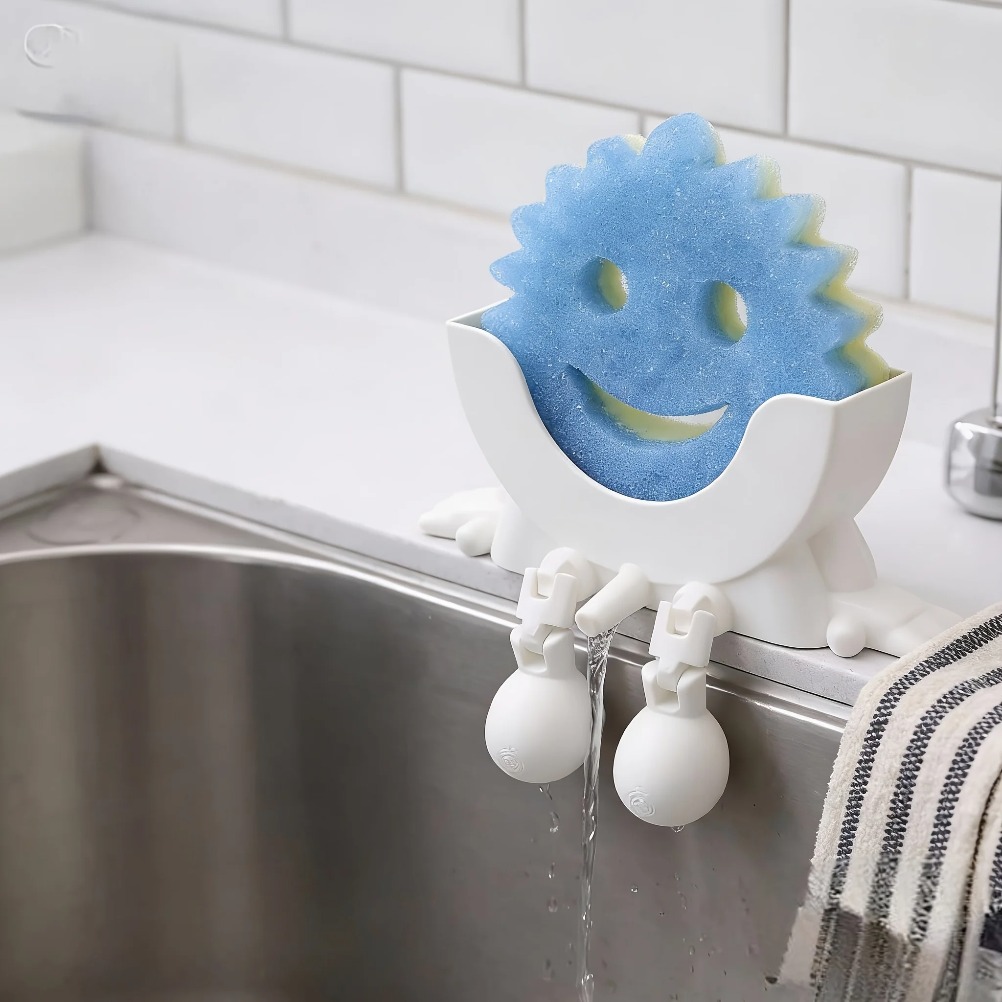 Drainable Soap & Sponge Holder - Home Decor Organizer ulasan dan harga