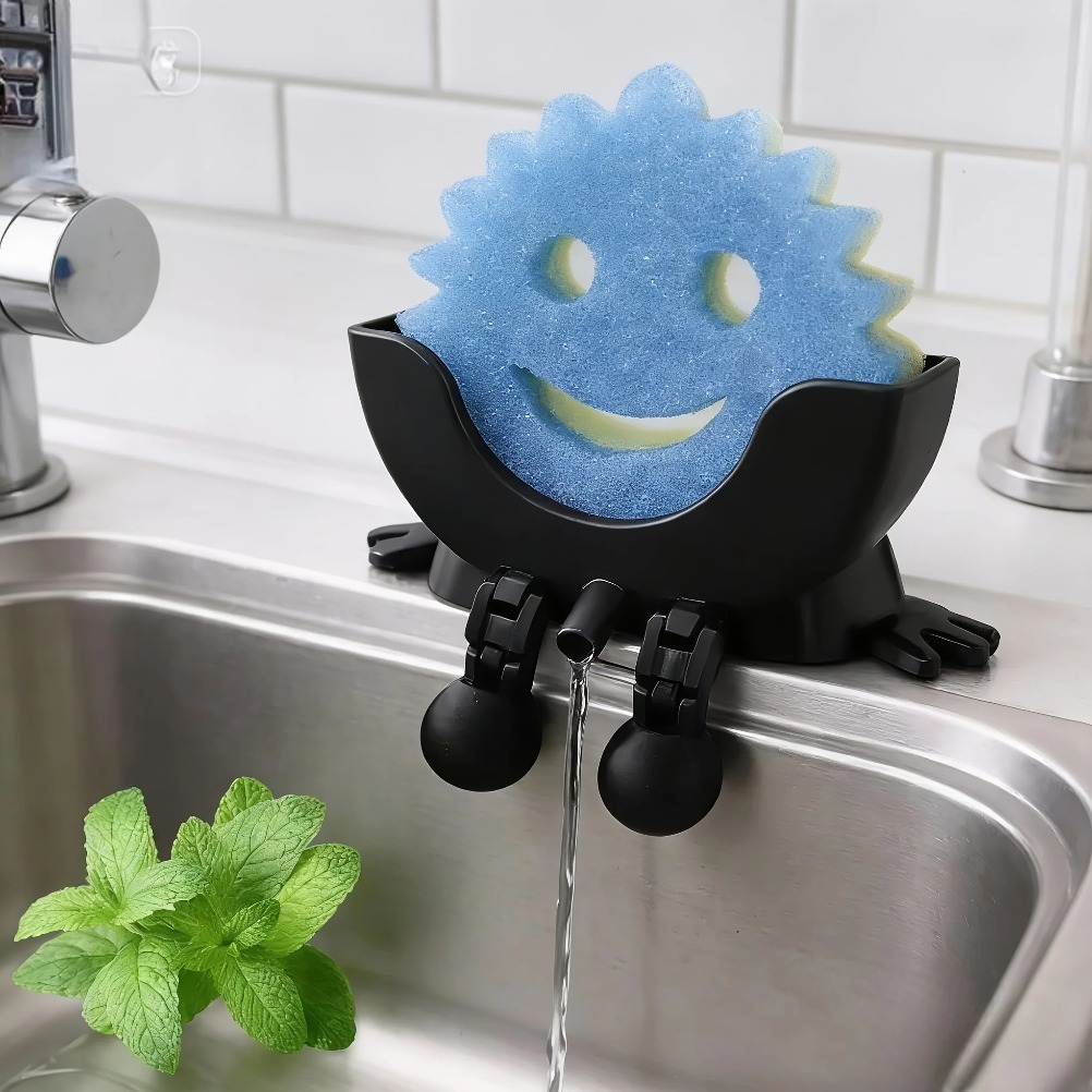 Drainable Soap & Sponge Holder - Home Decor Organizer ulasan dan harga