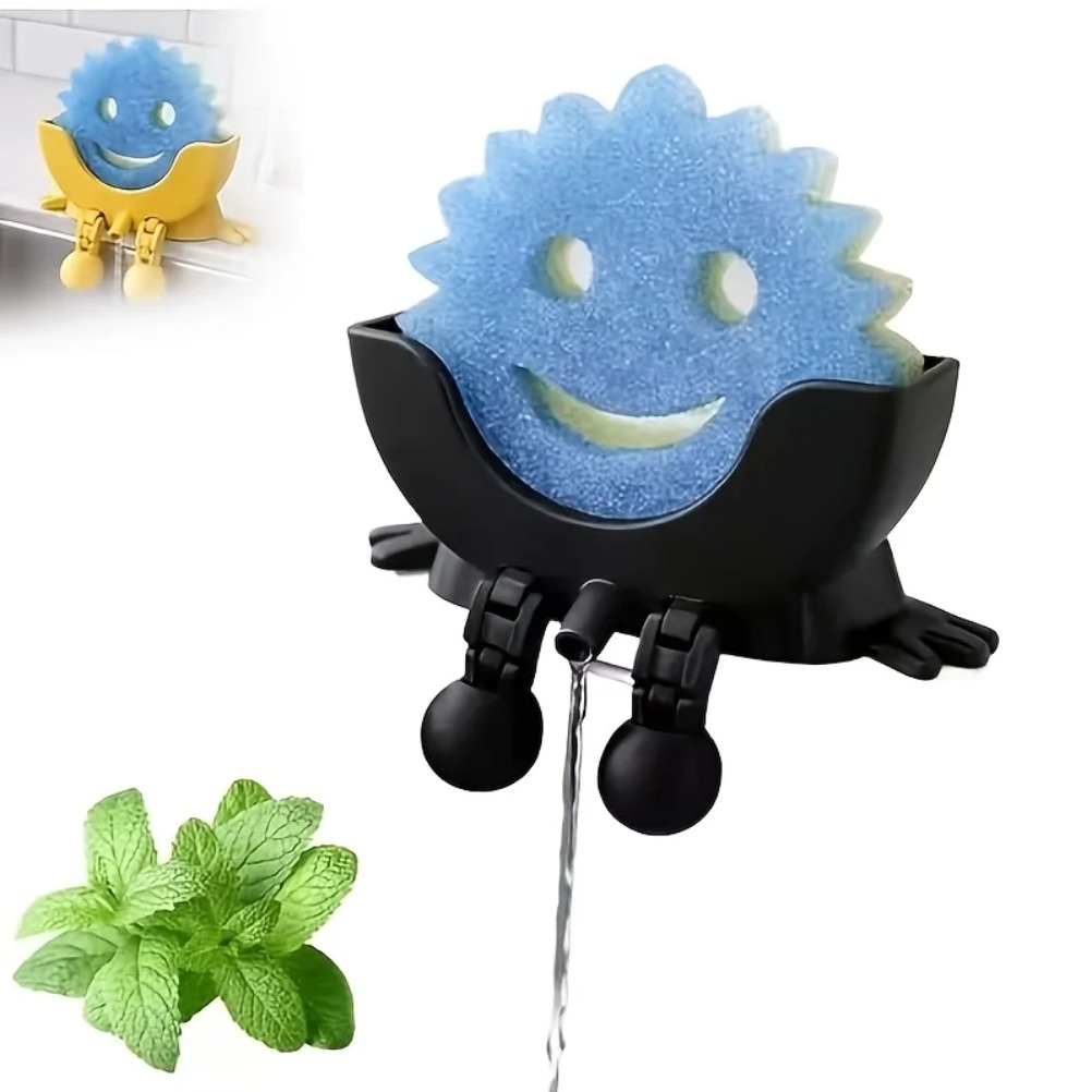 Drainable Soap & Sponge Holder - Home Decor Organizer ulasan dan harga