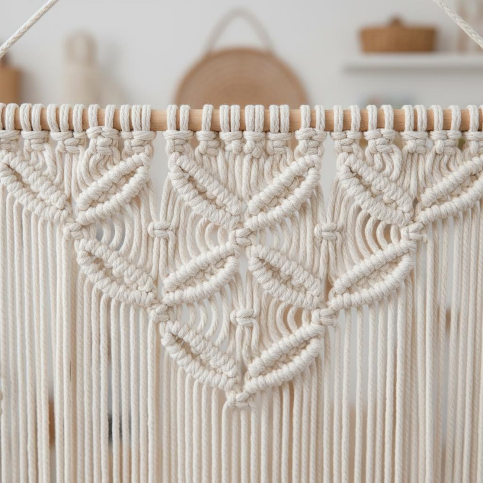 Macrame Hair Clip Holder Handm - Home Decor Organizer ulasan dan harga