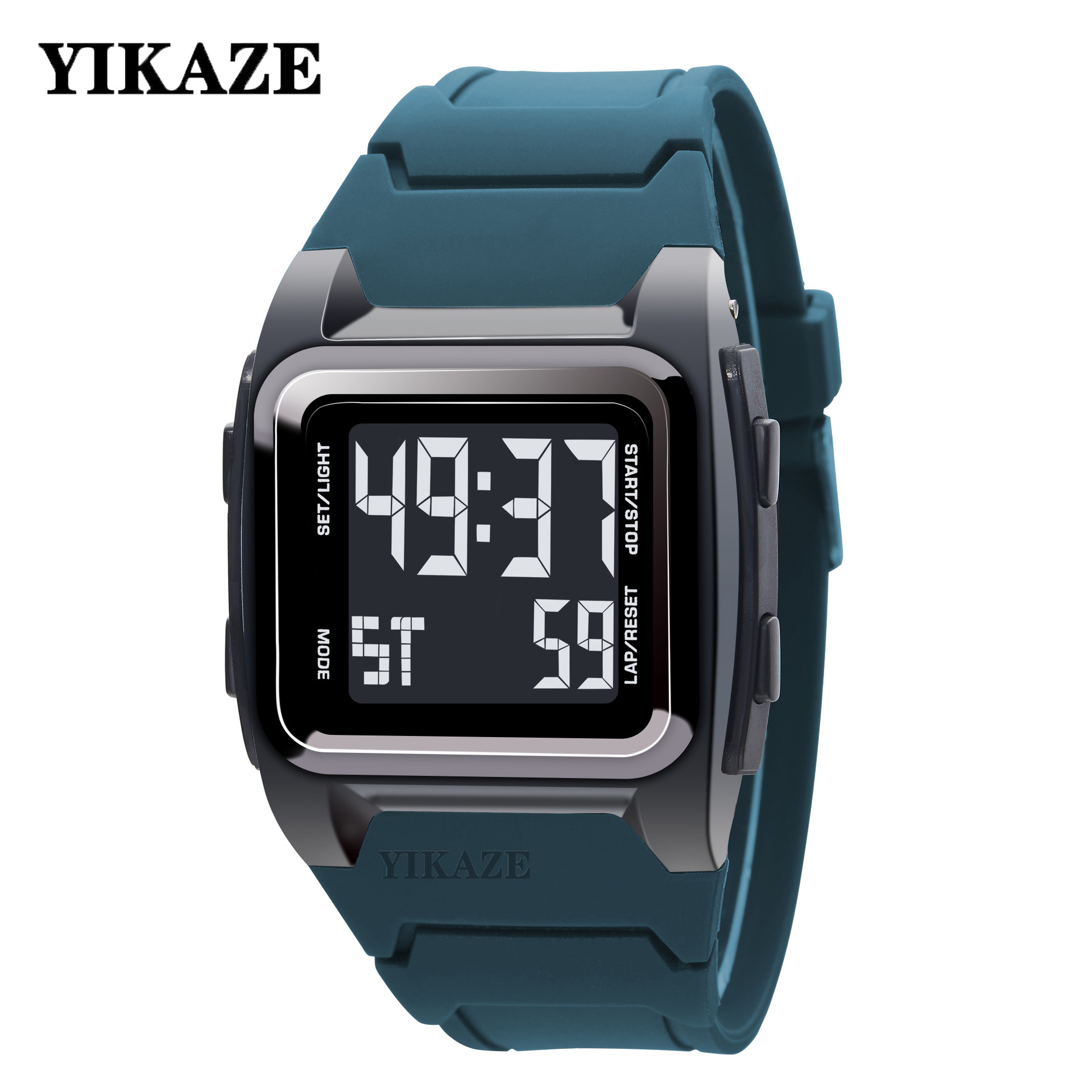 YIKAZE Men's Digital Watch 50M - Vintage Alarm Clock ulasan dan harga