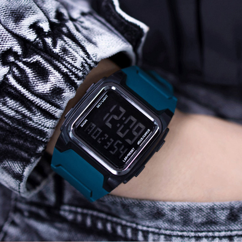 YIKAZE Men's Digital Watch 50M - Vintage Alarm Clock ulasan dan harga