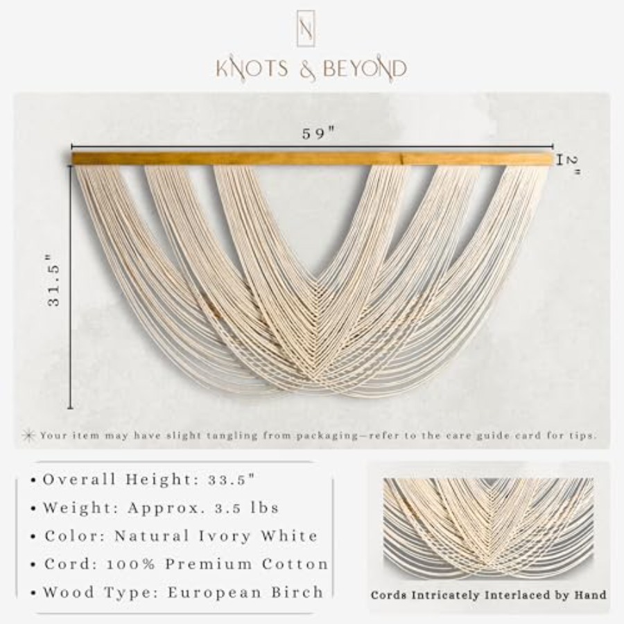 Extra Large Macrame Wall Hangi - Macrame Wall Hanging ulasan dan harga