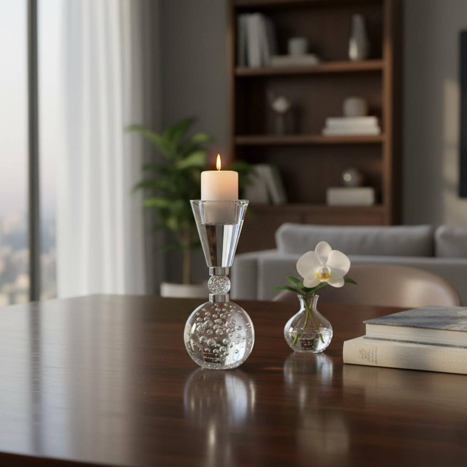 Crystal Candle Holder Bright L - Home Decor Luxury ulasan dan harga