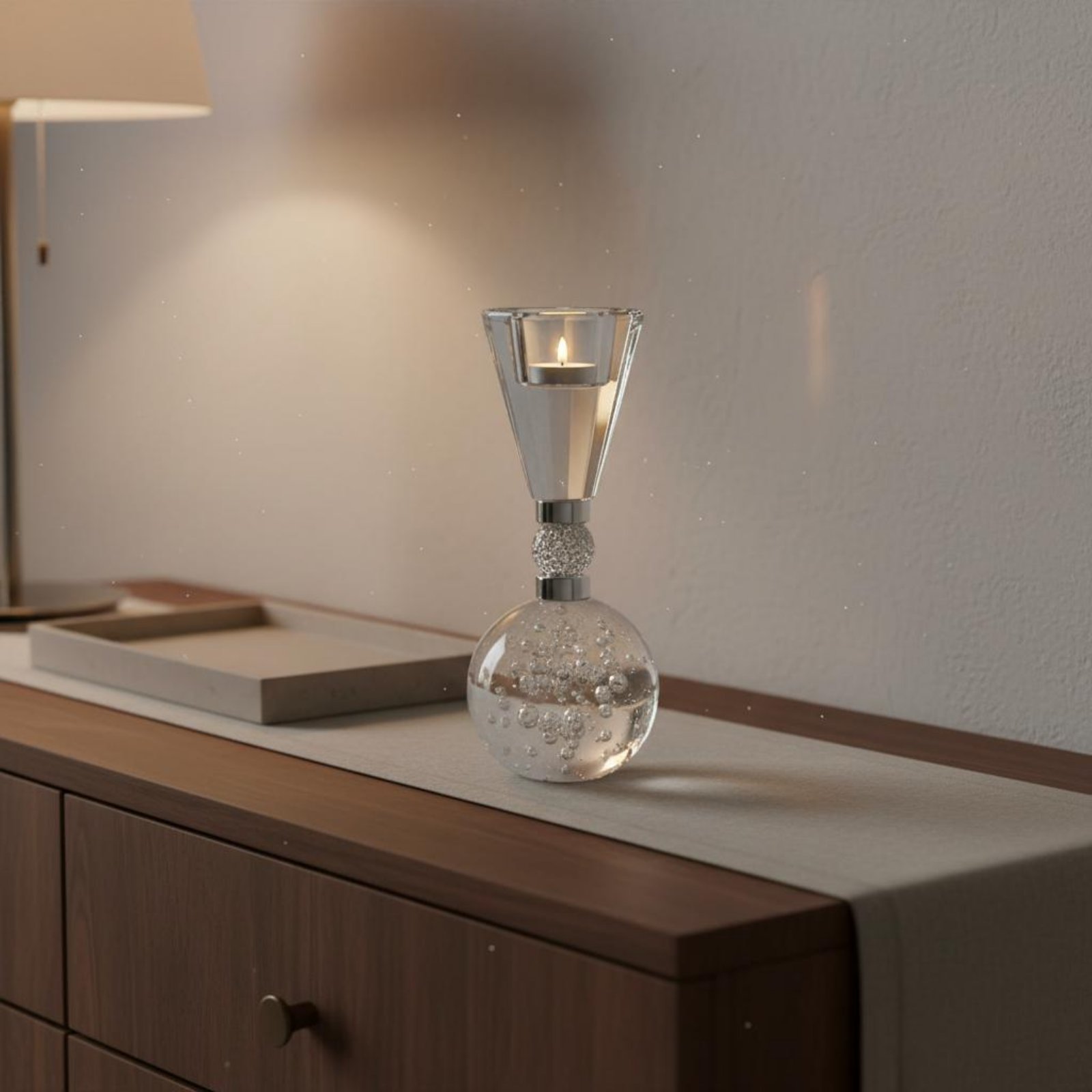 Crystal Candle Holder Bright L - Home Decor Luxury ulasan dan harga