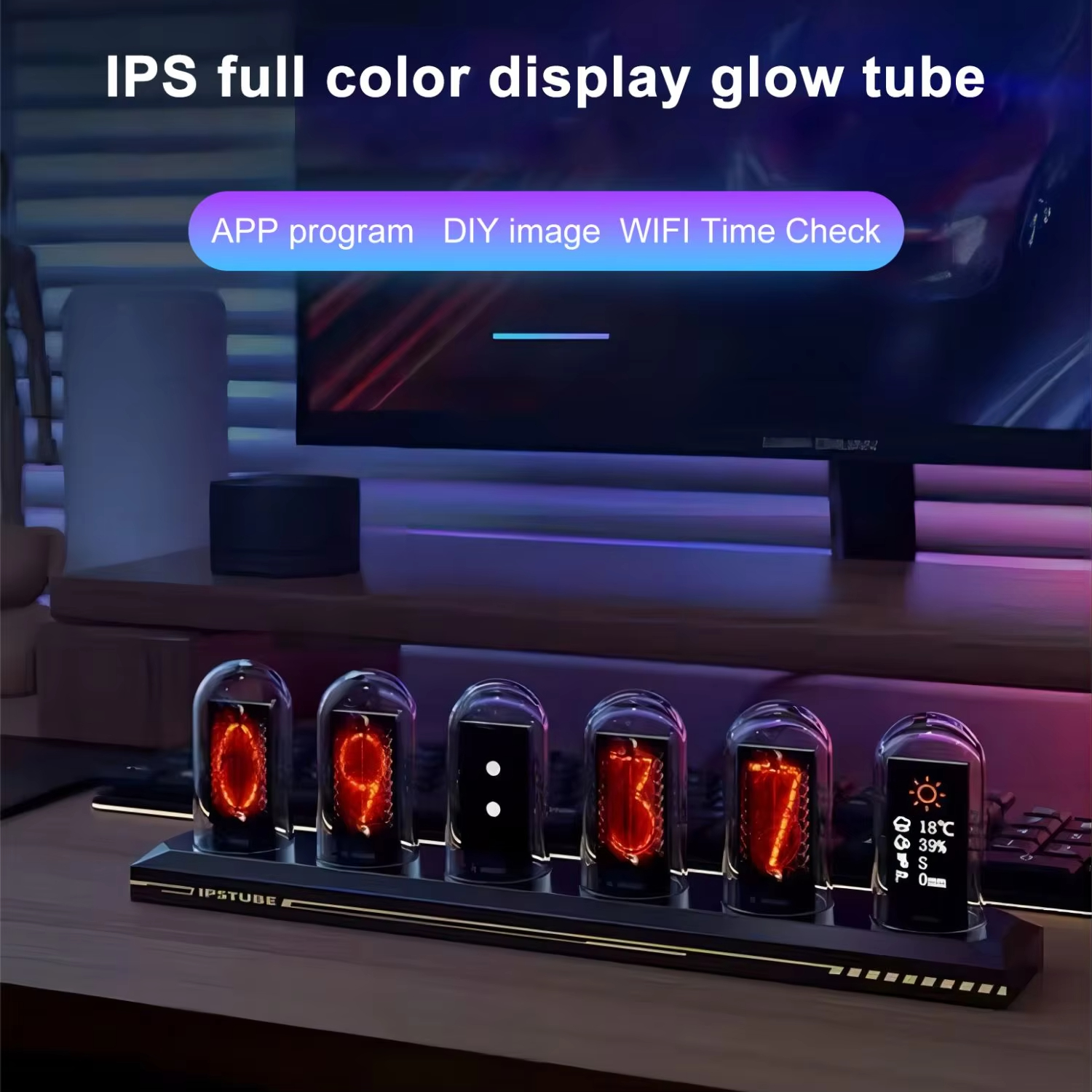 RGB Nixie Tube Clock LED Glows - Home Decor Diy Ideas ulasan dan harga