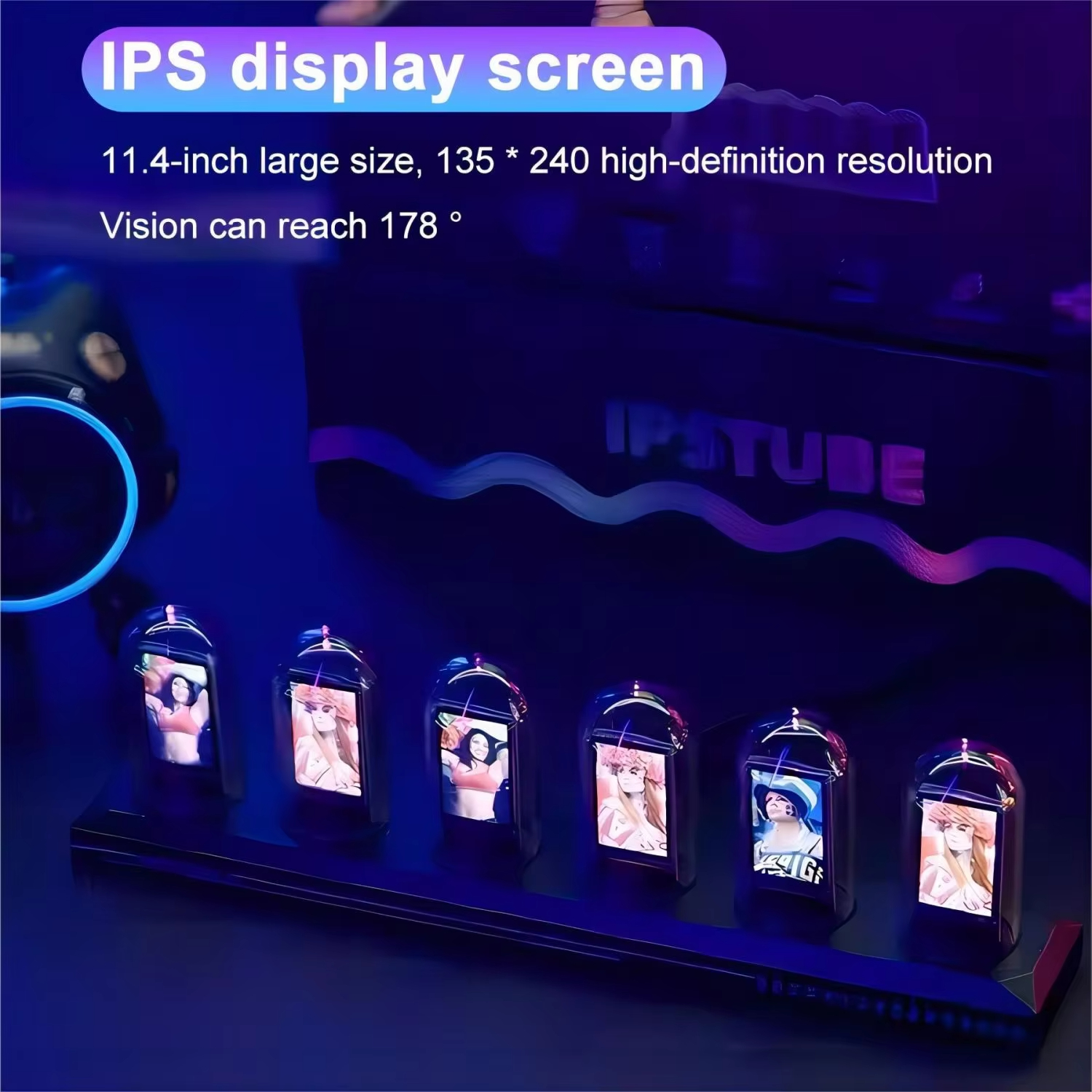 RGB Nixie Tube Clock LED Glows - Home Decor Diy Ideas ulasan dan harga