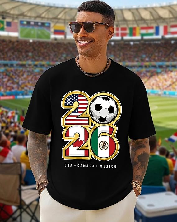 2026 Soccer Fan T-Shirt Men US - Home Decor Canada ulasan dan harga