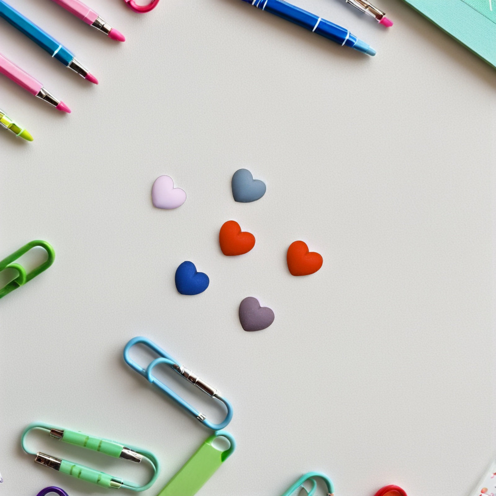 30Pcs Heart Push Pins Resin Th - Home Decor Location ulasan dan harga