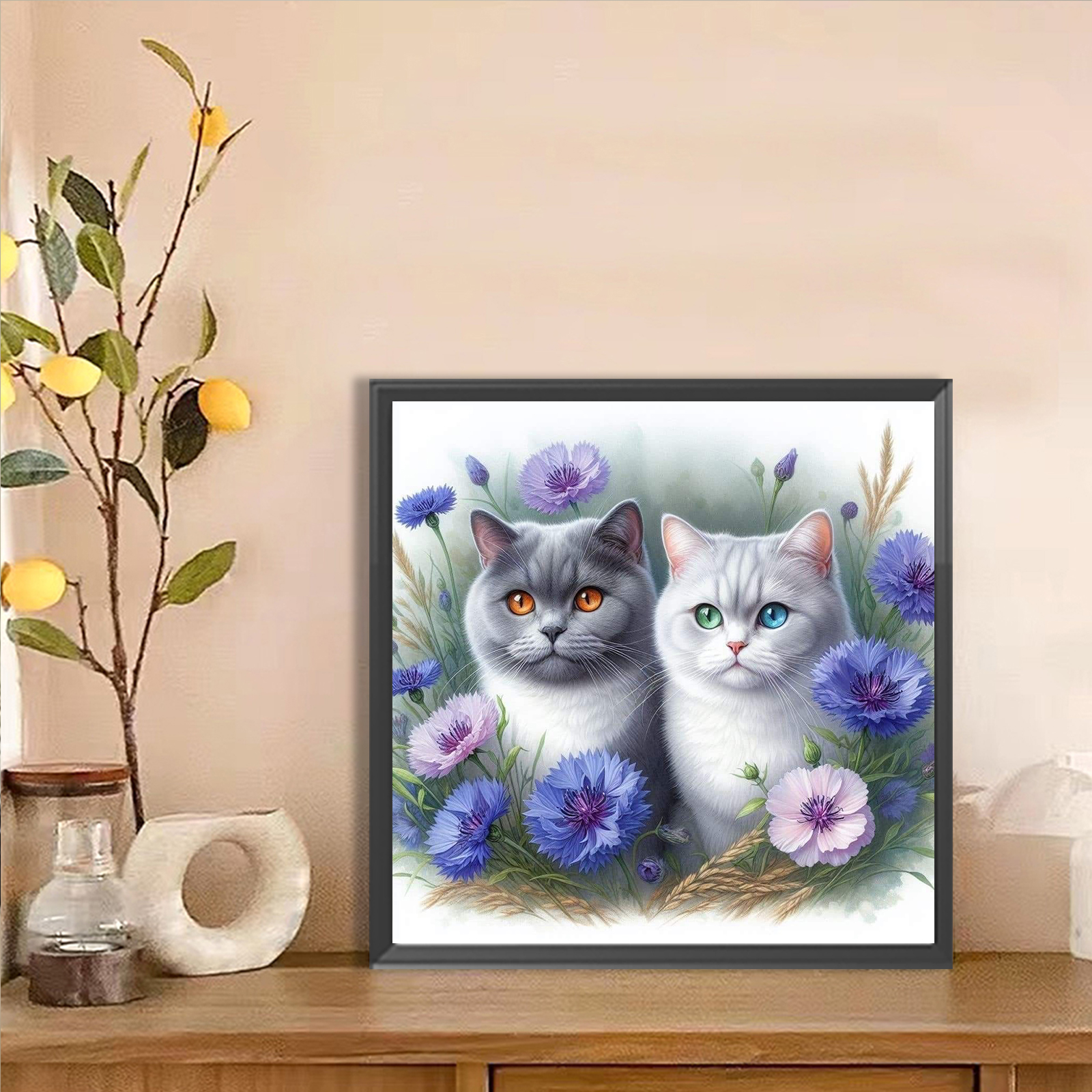 Cat Full DIY 5D Round Drill Di - Home Decor Diy Ideas ulasan dan harga