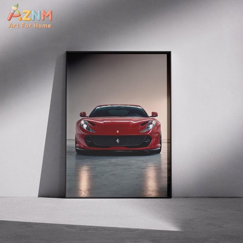 AZNM Ferrari Supercar Collecti - Watercolor Poster Print ulasan dan harga
