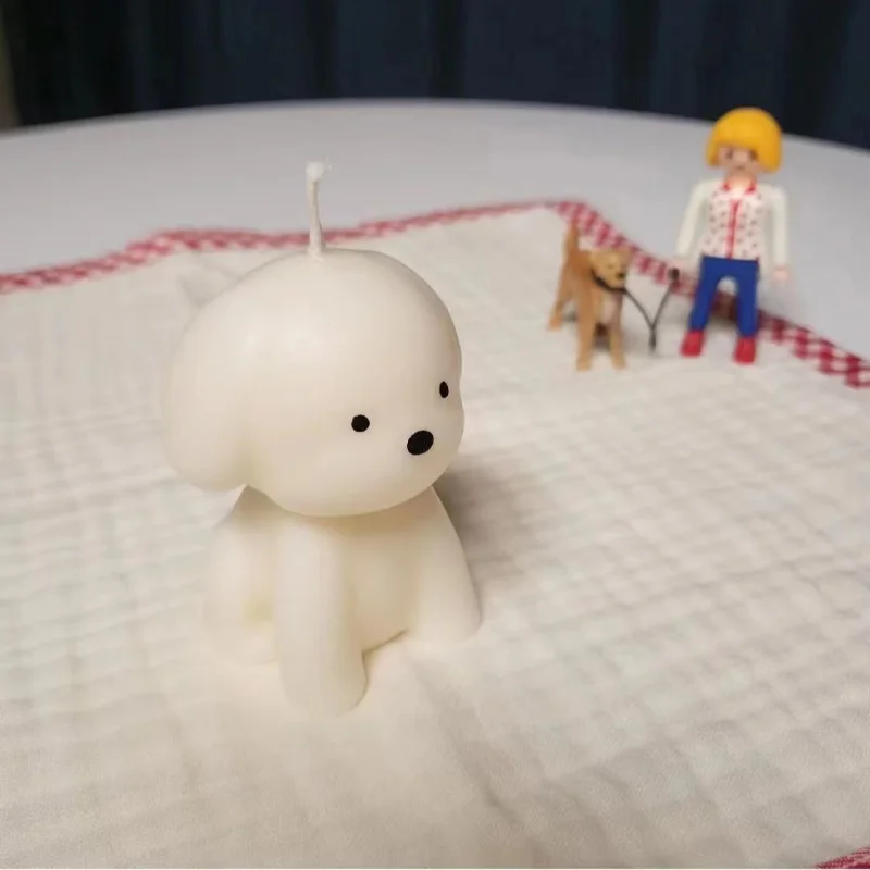 3D Puppy Scented Candle Silico - Scented Candle Set ulasan dan harga