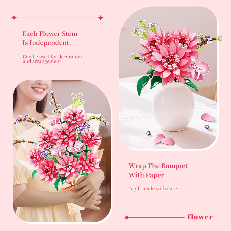 City Bunch of Flowers Building - Home Decor Diy Ideas ulasan dan harga