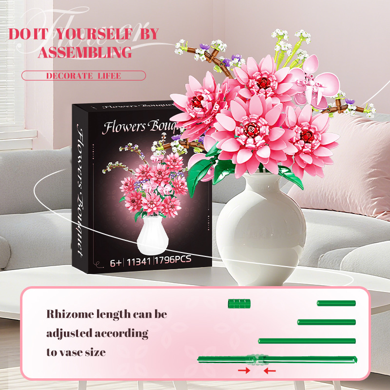 City Bunch of Flowers Building - Home Decor Diy Ideas ulasan dan harga