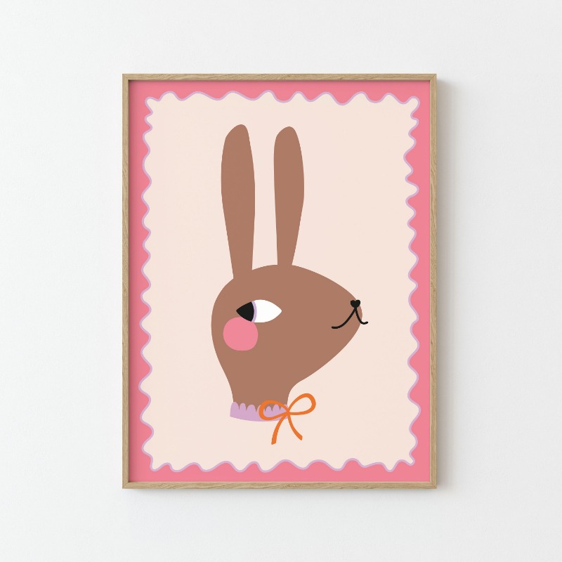 Cartoon Cute Animals Illustrat - Watercolor Poster Print ulasan dan harga