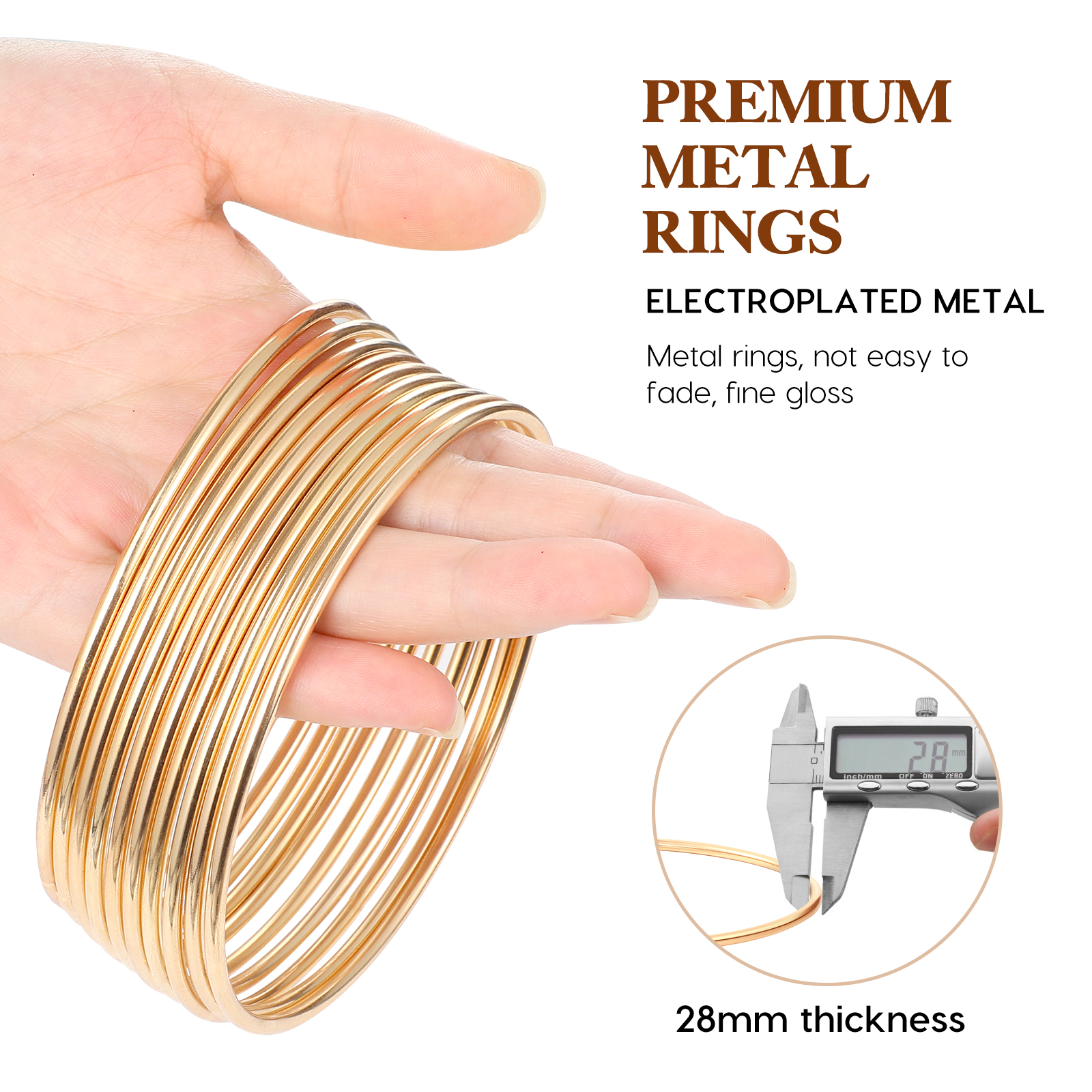 10pcs Metal Rings DIY Adornmen - Home Decor Diy Ideas ulasan dan harga