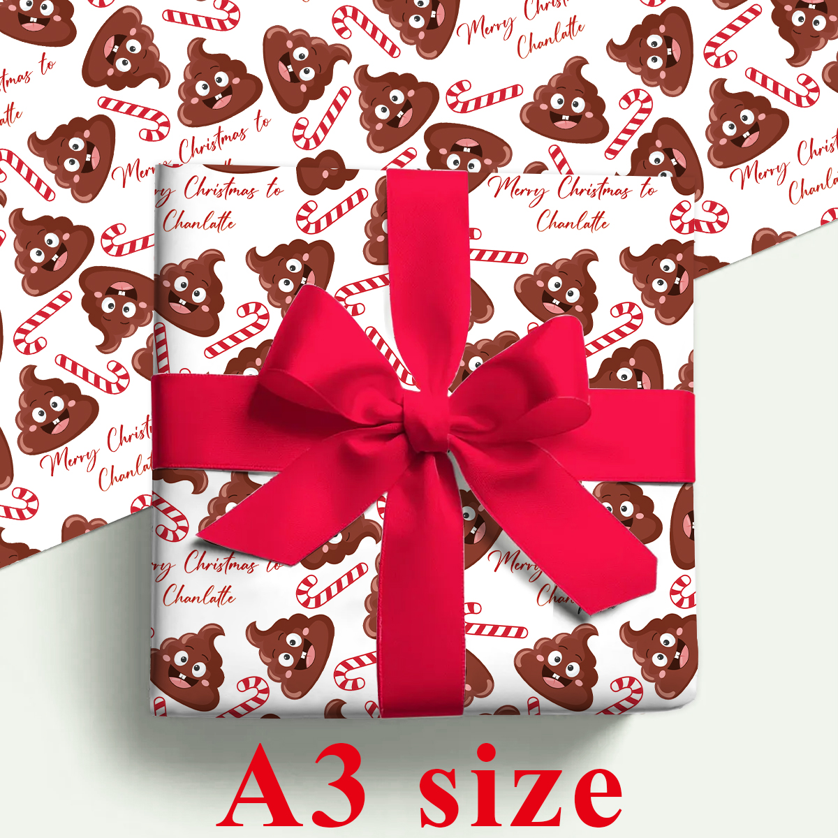 3pcs Custom Name Christmas Pap - Home Decor Emoji ulasan dan harga