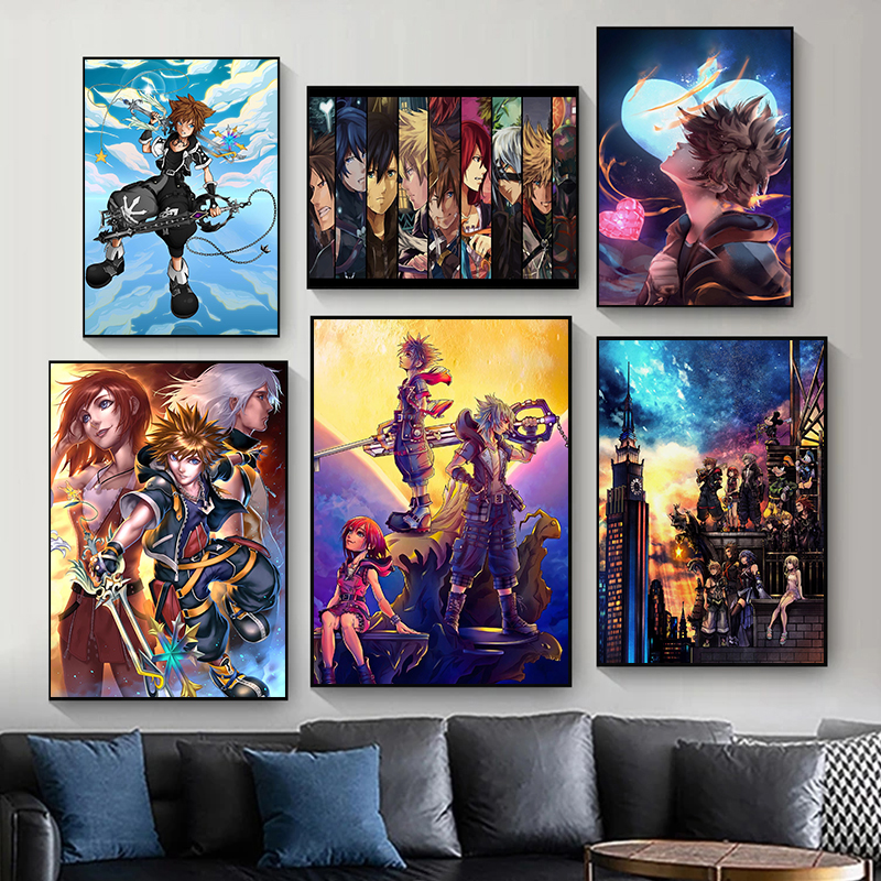 Classic Japanese Anime Kingdom - Watercolor Poster Print ulasan dan harga