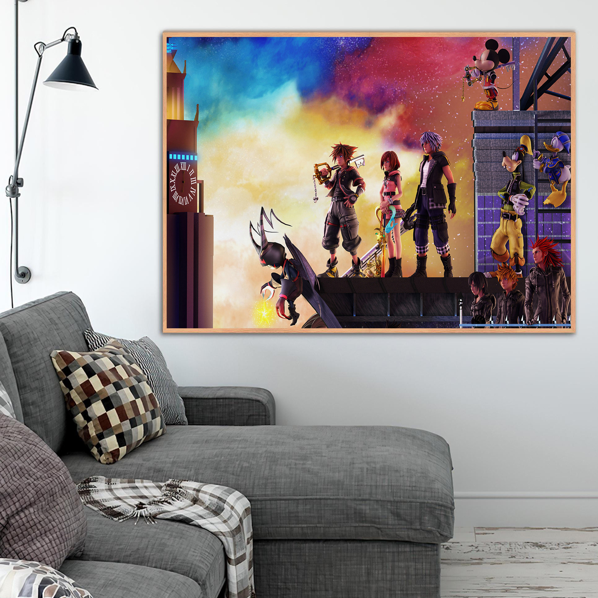 Classic Japanese Anime Kingdom - Watercolor Poster Print ulasan dan harga