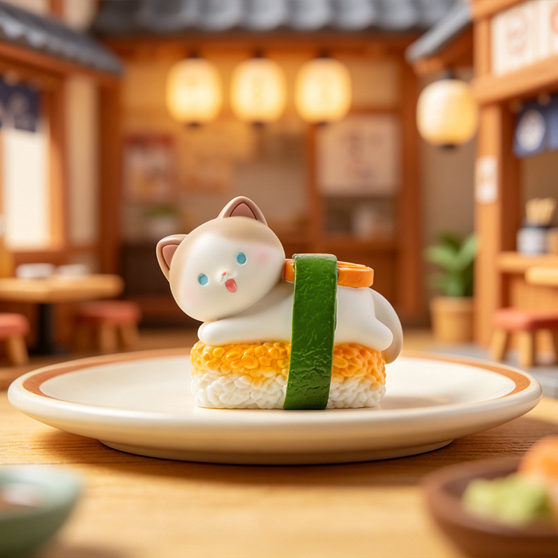 Kawaii Action Figure Sushi Cat - Home Decor Online ulasan dan harga