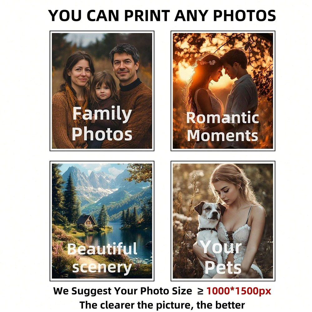 1pc Frameless Personalize Cust - Home Decor Video ulasan dan harga