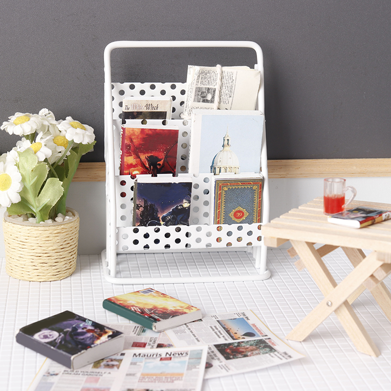 1:12 Dollhouse Iron Storage Ra - Home Decor Organizer ulasan dan harga