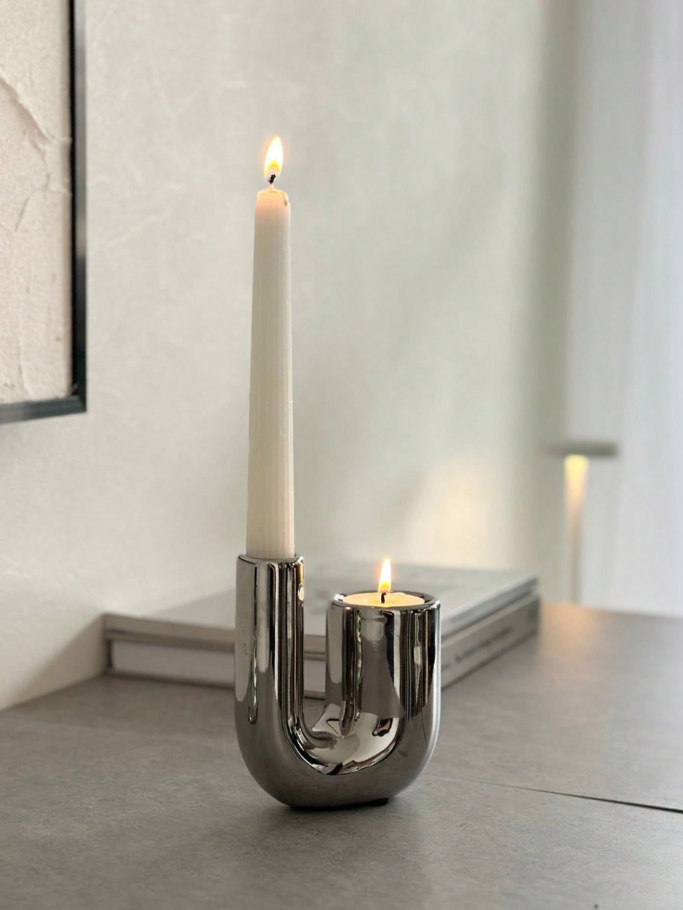Luxury Silver Ceramic Candle H - Home Decor Luxury ulasan dan harga