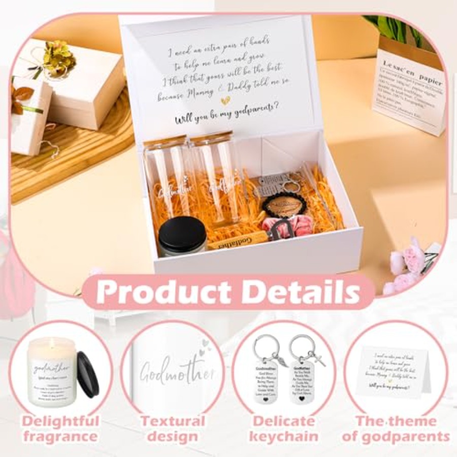 10 Pcs Godparents Proposal Gif - Scented Candle Set ulasan dan harga