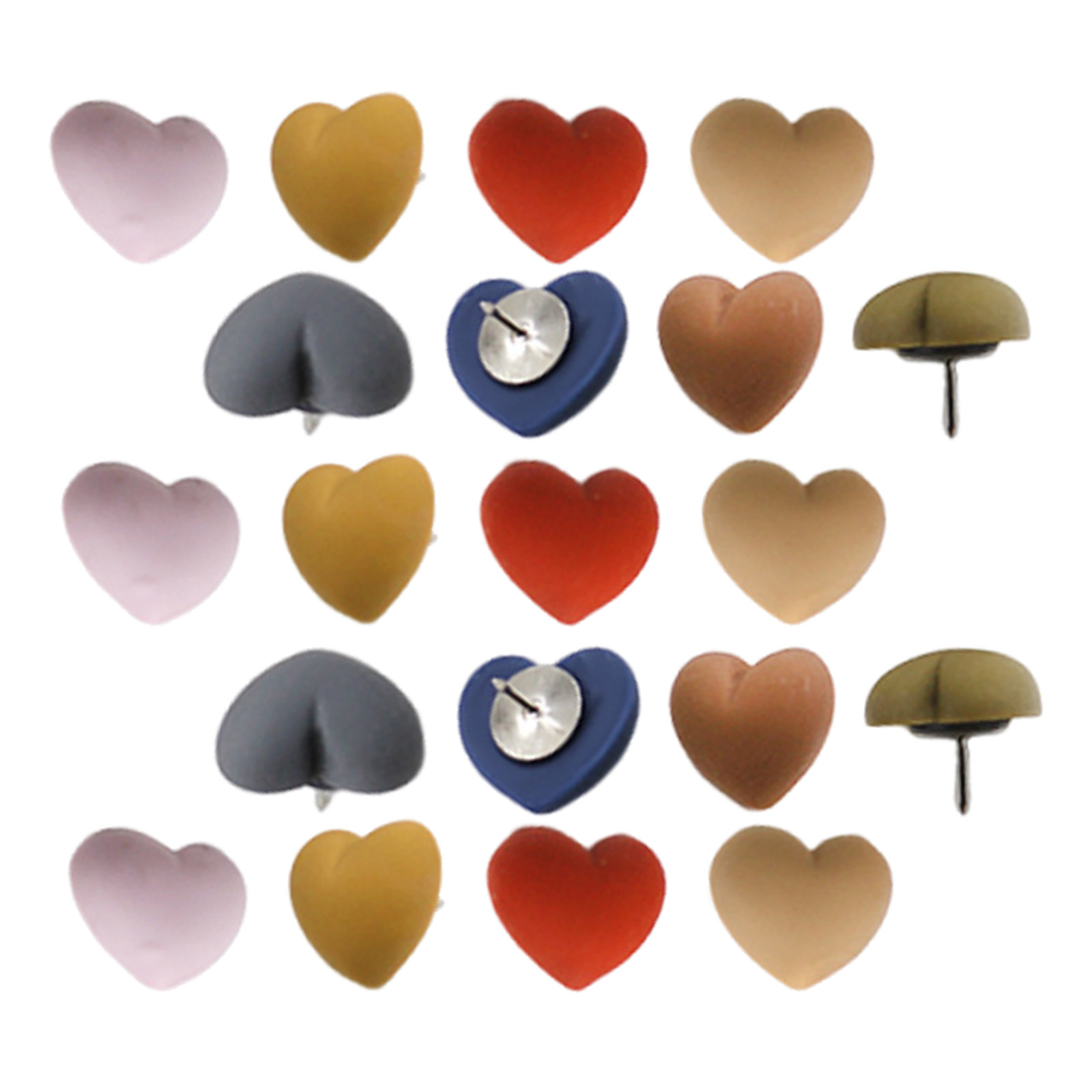 30Pcs Decorative Heart Pushpin - Home Decor Location ulasan dan harga