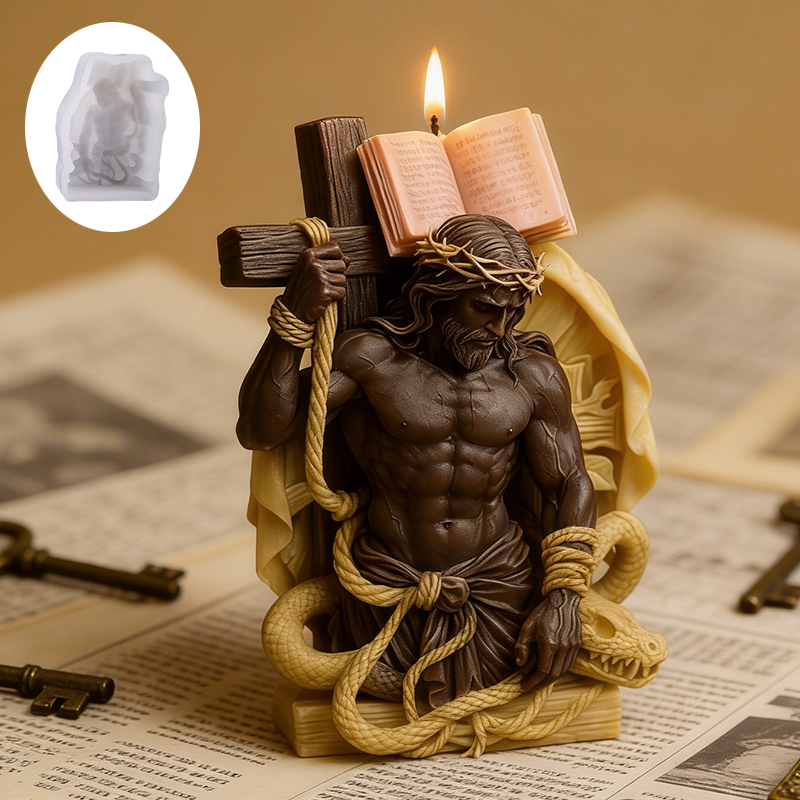 Jesus Cross Candle Mold, easy  - Scented Candle Set ulasan dan harga